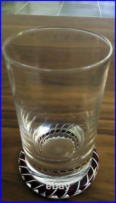Saint Louis Rare Verre A Jus De Fruit En Cristal Inclusions Décor Sulfure. 1