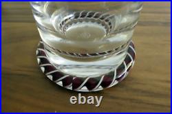 Saint Louis Rare Verre A Jus De Fruit En Cristal Inclusions Décor Sulfure. 1