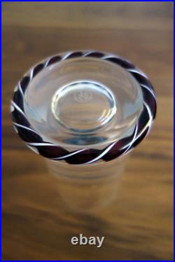 Saint Louis Rare Verre A Jus De Fruit En Cristal Inclusions Décor Sulfure. 1