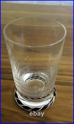 Saint Louis Rare Verre A Jus De Fruit En Cristal Inclusions Décor Sulfure. 1