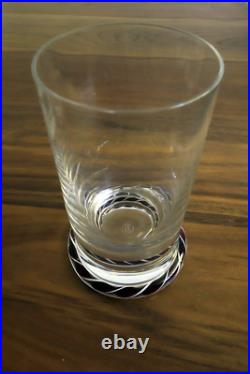 Saint Louis Rare Verre A Jus De Fruit En Cristal Inclusions Décor Sulfure. 1