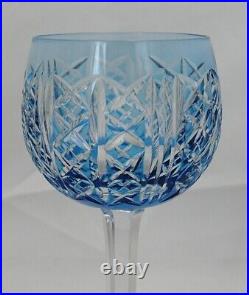 Saint Louis Risling, 6 verres à Porto, cristal, 15,3 cm, couleur signés, Roemer