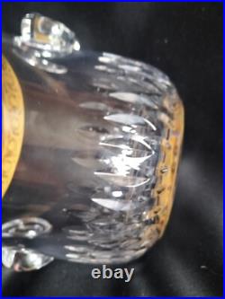 Saint-Louis / Seau à glace en cristal taillé et gravé/doré or / Modèle Thistle Saint-Louis / Seau à glace en cristal taillé et gravé/doré or / Modèle Thistle