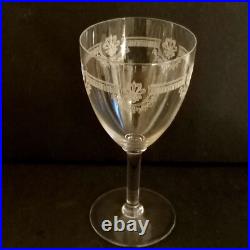 Saint Louis Série De 5 Verres A Eau En Cristal Modèle Manon Grave Empire