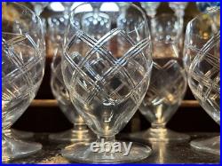 Saint Louis Serie de 6 verres à eau en cristal modèle Ligier