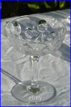Saint Louis Service de 6 coupes à champagne en cristal taillé, service Vic