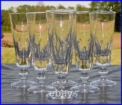 Saint Louis Service de 6 flûtes à champagne en cristal, modèle Jersey