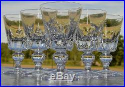 Saint Louis Service de 6 verres à Bourgogne en cristal taillé, modèle Jersey