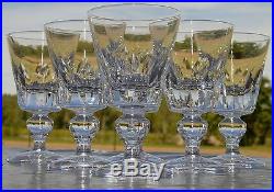 Saint Louis Service de 6 verres à eau en cristal, modèle Jersey