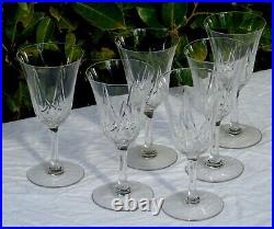 Saint Louis Service de 6 verres à eau en cristal, modèle Lasalle