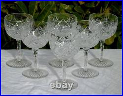 Saint Louis Service de 6 verres à eau en cristal taillé. Service Duna