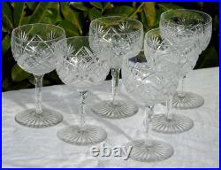 Saint Louis Service de 6 verres à eau en cristal taillé. Service Duna