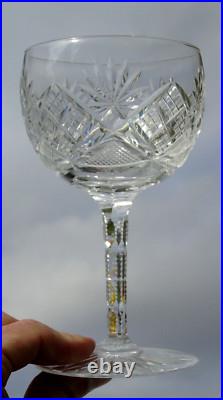 Saint Louis Service de 6 verres à eau en cristal taillé. Service Duna