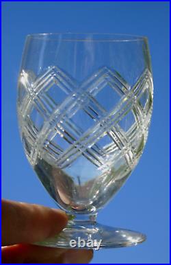 Saint Louis Service de 6 verres à eau en cristal taillé, modèle Ligier