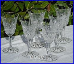 Saint Louis Service de 6 verres à eau en cristal taillé, modèle Tarn. H. 18 cm