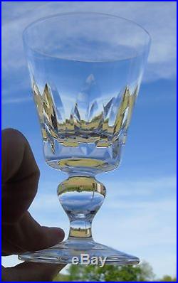 Saint Louis Service de 6 verres à vin blanc en cristal, modèle Jersey