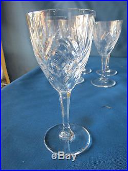 Saint Louis Service de 6 verres à eau cristal taillé, modèle Chantilly