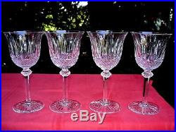Saint Louis Tommy 4 Wine Glasses Verres A Vin A Eau 17 CM 17cm Cristal Taillé