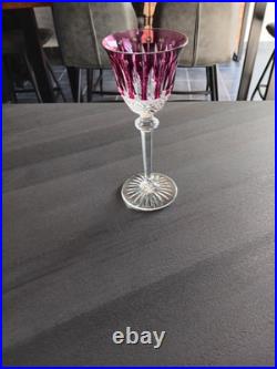 Saint Louis Tommy Verre A Vin Rhin Roemer Cristal Taillé De Couleur Coloré