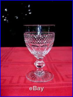 Saint Louis Trianon Wine Glasses Verre A Vin Cristal Taillé 19ème Xixème Empire