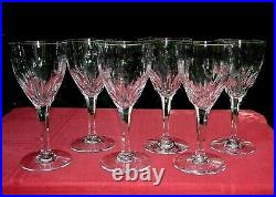 Saint Louis VIC Water Wine Glasses Verres A Eau Vin 18cm Cristal Taillé Art Deco