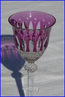 Saint Louis Verre en cristal doublé modèle Tommy Couleur Améthyste H 16,5 cm Saint Louis Verre en cristal doublé modèle Tommy Couleur Améthyste H 16,5 cm