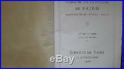Saint Louis cristal 1930 catalogue services