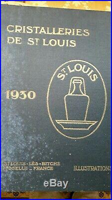 Saint Louis cristal 1930 catalogue services