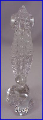 Saint Louis hippocampe statuette cristal, Saint-Louis, 15,8cm