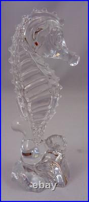 Saint Louis hippocampe statuette cristal, Saint-Louis, 15,8cm