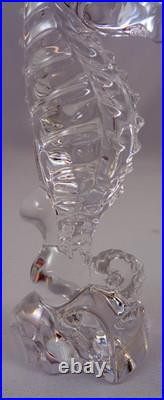 Saint Louis hippocampe statuette cristal, Saint-Louis, 15,8cm