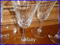 Saint Louis modèle Cerdagne 5 verres à vin en cristal Saint louis SUPERBE