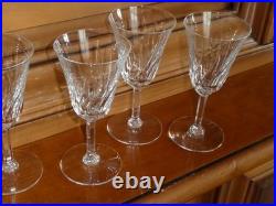 Saint Louis modèle Cerdagne 5 verres à vin en cristal Saint louis SUPERBE