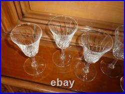 Saint Louis modèle Cerdagne 5 verres à vin en cristal Saint louis SUPERBE