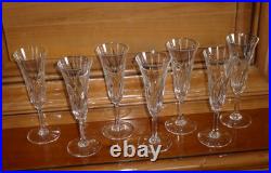 Saint Louis modèle Cerdagne 7 flûtes à champagne en cristal Saint louis SUPERBE