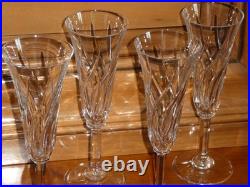 Saint Louis modèle Cerdagne 7 flûtes à champagne en cristal Saint louis SUPERBE