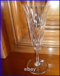 Saint Louis modèle Cerdagne 7 flûtes à champagne en cristal Saint louis SUPERBE