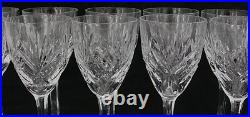 Saint Louis modèle Chantilly, 10 verres, 14 cm, cristal, excellent état, signés