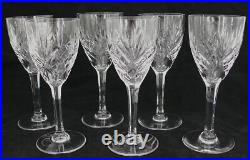 Saint Louis modèle Chantilly, 6 verres, 15 cm, cristal, excellent état, signés