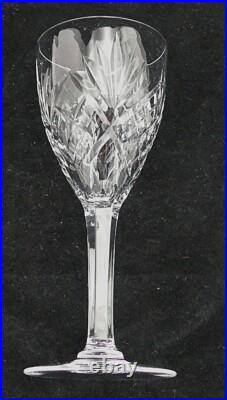 Saint Louis modèle Chantilly, 6 verres, 15 cm, cristal, excellent état, signés