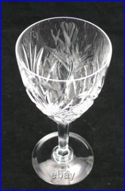 Saint Louis modèle Chantilly, 6 verres, 15 cm, cristal, excellent état, signés