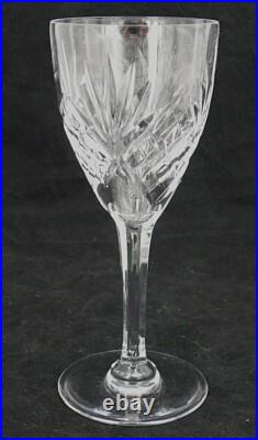 Saint Louis modèle Chantilly, 6 verres, 15 cm, cristal, excellent état, signés