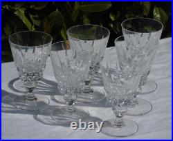 Saint Louis modèle Guernesey 6 verres à vin rouge en cristal Haut. 13,2 cm