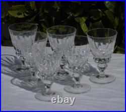 Saint Louis modèle Guernesey 6 verres à vin rouge en cristal Haut. 13,2 cm
