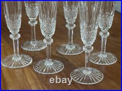 Saint Louis modèle Tommy lot de 6 flûtes à champagne état proche du neuf