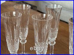 Saint Louis modèle Tommy lot de 6 flûtes à champagne état proche du neuf