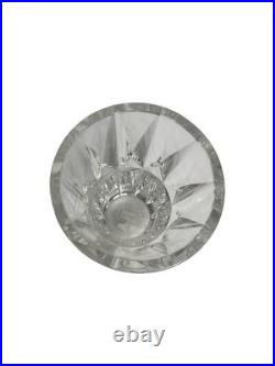 Saint Louis, vase en cristal tronconique signé vers 1950