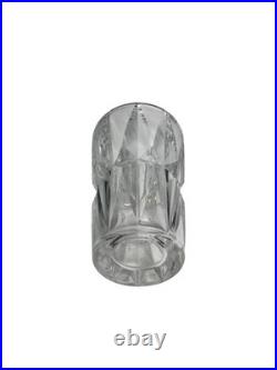 Saint Louis, vase en cristal tronconique signé vers 1950