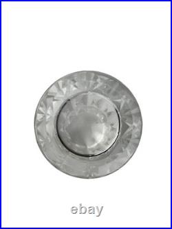 Saint Louis, vase en cristal tronconique signé vers 1950