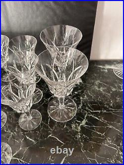 Saint louis camargue lot 20 verres en cristal PARFAIT ETAT +11 verres ébrèches